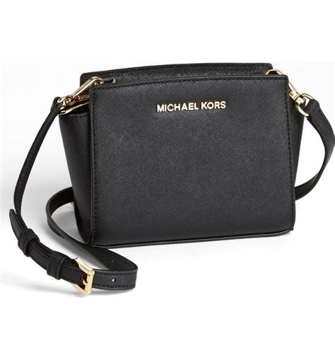 michael kors selma houndstooth saffiano leather mini messenger|Michael Kors Selma Mini Bags & Handbags for Women.